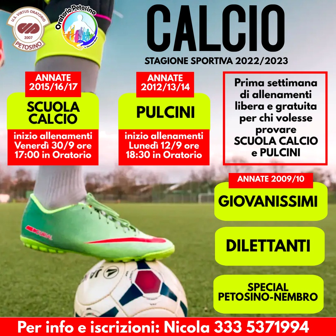 locandina calcio
