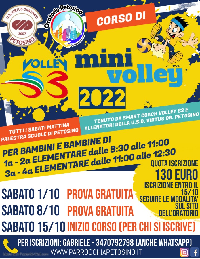 volantino minivolley