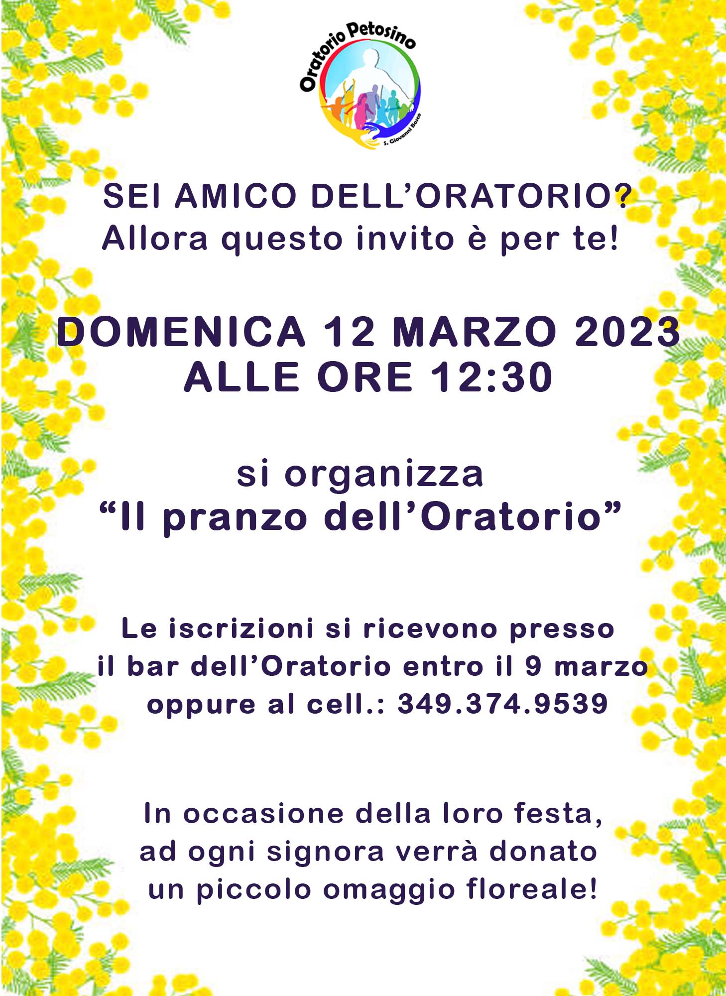 Volantino pranzo oratorio